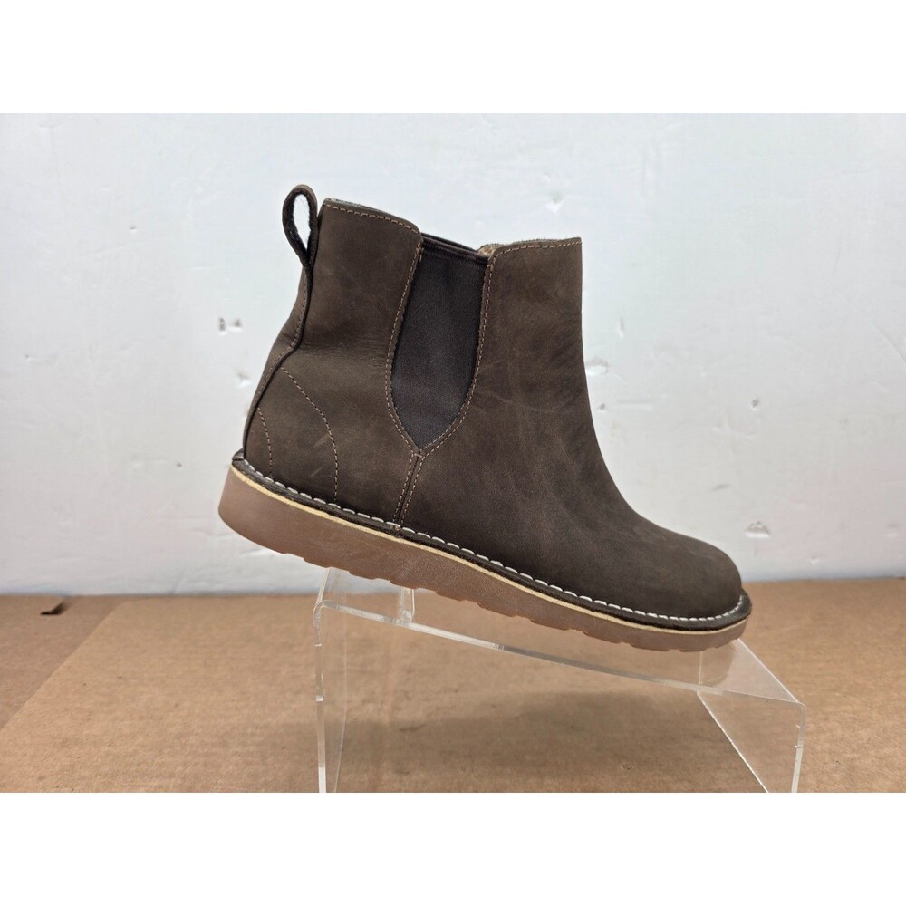L.L. Bean Stonington Chelsea Boots Womens 10 Brown Leather Pull On 508882